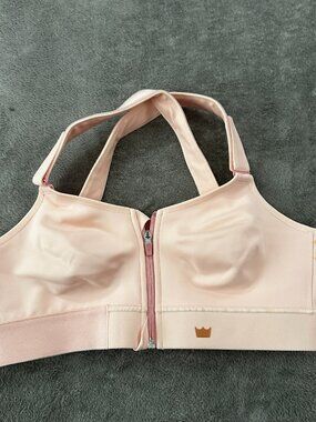 SheFit Blush Pink Flex Sports Bra Adjustable Women's size 1 Luxe 1LUXE